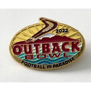 Outback Steakhouse Bowl Football In Paradise 2022 Lapel Pin